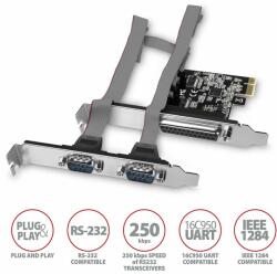 AXAGON PCEA-PSN PCIE 1x Paralel + 2x Serial (PCEA-PSN) - oneclick