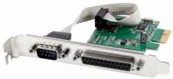 Gembird PEX-COMLPT-01 COM serial port + LPT port PCI-Express add-on card, with extra low-profile bracket (PEX-COMLPT-01) - oneclick