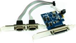 Approx APPPCIE1P2S PCI-E Kártya - 2 db Soros és 1 db Párhuzamos Csatlakozással (APPPCIE1P2S)
