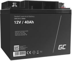 Green Cell AGM VRLA gondozásmentes ólom akkumulátor / akku 12V 40Ah AGM22 hajókhoz, scooterekhez, elektromos járművekhez, játékokhoz (AGM22)