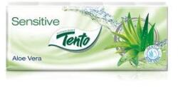 Tento Papír zsebkendő, 3 rétegű, 10x10 db, TENTO "Family", aloe vera (khh648) - irodaszer