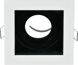 ELMARK Rama, Spot, EL-110SQ1 SQ, Incastrat, 1 X GU10, Alb - Negru (92EL110SQ1/WHBK)