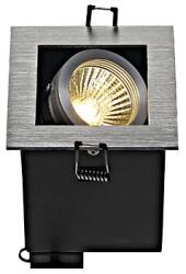 SLV KADUX 1 GU10 mélysugárzó szögletes, csiszolt alu, max. 50W