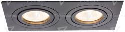 TRACON Corp iluminat spot încastrat, pătrat, înclinabil, negru 173x93x24mm (SPND2B)