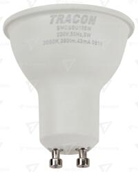 TRACON Sursă spot cu LED SMD, carcasă din mat. plastic, cu LED SAMSUNG 230V, 50Hz, GU10, 5W, 430lm, 3000K, 120°, SAMSUNG chip, EEI=F (SMDSGU105W)