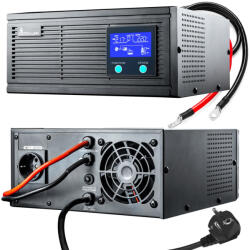 EXTRALINK Piorun 1000VA/800W volt sinus pro csere, teljesítményinverter, tiszta szinuszhullám, akkumulátorfeszültség 12VDC