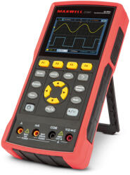 Maxwell Kézi oszcilloszkóp - akkumulátoros - 3.5" színes LCD - AC/DC, 400V, 40MHz, 2 csatorna, 8K/4K Maxwell-Digital 25360 (25360)
