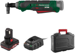 ParkSide PAR 12 B2 XL 12V 4 Ah akkus racsni, 12V X12V 54 Nm 3/8" akkumulátoros racsnis kulcs kofferben, 12V 4Ah akkuval és töltővel (PAR_12_B2_XL)
