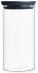Brabantia Стъклен буркан Brabantia Stackable 646874, 1.1 л, Плътно затваряне, Подходящ за съдомиялна, Тъмносив (646874)