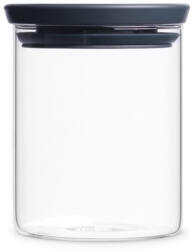 Brabantia Стъклен буркан Brabantia Stackable 646875, 0.6 л, Плътно затваряне, Подходящ за съдомиялна, Тъмносив (646875)