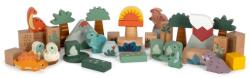 Legler Wooden Building Blocks Dino играчка за подреждане от дърво 12 m+ 34 бр