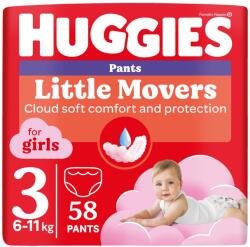 Huggies Pants bugyipelenka 3, 6-11 kg, Mega pack, Lánynak, 58 db