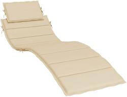 vidaXL bézs oxford szövet napozóágy párna 186x58x4 cm 314161 (314161)