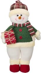 Kring karácsonyi figura, Kring hóember, 48 cm, piros/zöld (EG43J-9862B)