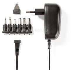 Nedis ACPA001 univerzális hálózati adapter, állítható 3V-12V DC 1A, 1, 8m, 6 cserélhető adapter fej, 12W, fekete (ACPA001) (ACPA001)