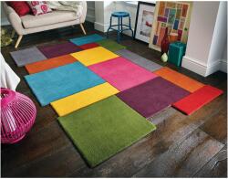 Flair Rugs Collage téglalap alakú szőnyeg, 120 x 180 cm, 3900 g/m2, 100% gyapjú, többszínű - emag - 49 790 Ft