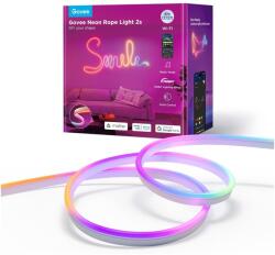 Govee Neon Rope 2 H61D4-W intelligens RGBIC LED szalag, anyag, Wi-Fi, Bluetooth, 48 W, Zene szinkronizálás, hangvezérlés, 4 m, Fehér