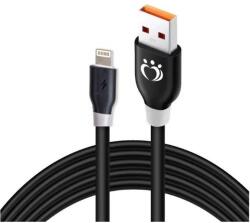  Olesit Adat- és Töltőkábel K196, 300 cm, Lightning/USB csatlakozó, 2.1A gyorstöltés, fekete (UNS-K196)