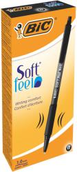 BIC Soft Feel Clic Grip golyóstoll, 12 db / doboz, fekete (837397)