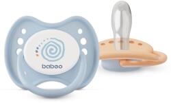 Baboo Soothers Silicone Symmetrical with Case cumi Blue Haze 6-12 m 2 db