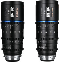 Venus Optics Proteus Zoom 2X Anamorphic objektív csomag (26-45mm, 45-85mm) - Blue (Meters) ARRI PL + EF (VE2645ZOOMBPLEFBM)