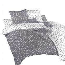 DADKA VRACOV Anezka Duo pamut, 140 × 200, 70 × 90 cm, fehér/sötétszürke