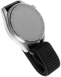 Fixed Fix - Nejlon szíj 20mm - Samsung Galaxy Watch 4/5/Active 2, Huawei Watch GT 3 (42mm)/GT 3 Pro (43mm) - Fekete