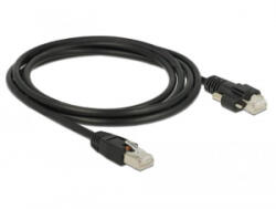 Delock RJ45 CAT6 S/FTP kábel 2m fekete (85668) (85668)