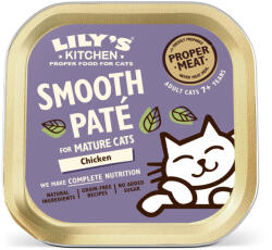 Lily's Kitchen 38x 85g Lily's Kitchen Senior Smooth Paté Selection csirke nedves macskaeledel