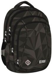 St. Majewski St. Right - Geometric Grey hátizsák, iskolatáska - 4 rekeszes (680823) (680823)
