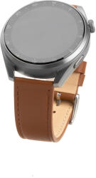 Fixed - Bőr szíj 20 mm - Samsung Galaxy Watch 4/5/Active 2, Huawei Watch GT 3 (42 mm)/GT 3 Pro (43 mm) - Barna