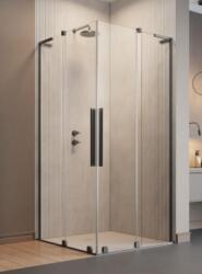 Radaway Furo SL Brushed GunMetal KDD szögletes szálcsiszolt fegyvermetál zuhanykabin 120B+120J (10305120-92-01L+10305120-92-01R)