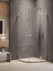 Radaway Essenza Pro Brushed Nickel PDD íves szálcsiszolt króm zuhanykabin 100B+90J (10095100-91-01L+10095090-91-01R)