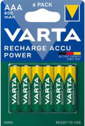 VARTA POWER akkumulátor mikro/ AAA 800 mAh BL6 (56703101436)