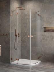 Radaway Essenza Pro Brushed Copper PDD íves szálcsiszolt réz zuhanykabin 100B+90J (10095100-93-01L+10095090-93-01R)