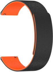 Techsuit - 22 mm-es óraszíj (W074) - Samsung Galaxy Watch (46mm)/Watch 3/Gear S3, Huawei Watch GT/GT 2 (46mm) - Fekete / Narancs