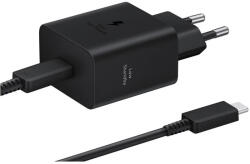 Samsung Töltő szett USB-C adapter QC Type-C kábellel 45W fekete (EP-T4511XBE) - ionstore