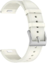 Techsuit - 20 mm-es óraszíj (W073) - Samsung Galaxy Watch4/5/Active 2, Huawei Watch GT 3 (42 mm)/GT 3 Pro (43 mm) - Fehér