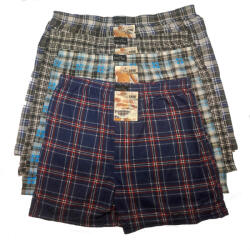 K&D Férfi alsónadrág kockás K&D Flex Men Boxer Shorts 4XL=XL, Vegyes szín