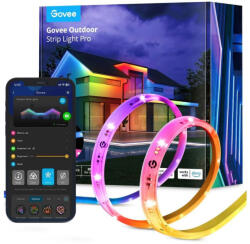 Govee Phantasy Kültéri LED RGBIC Szalag (10m) (H70A13D1) (H70A13D1)