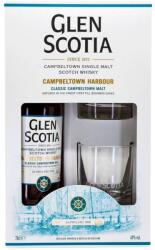 Glen Scotia Campbeltown Harbour whisky ajándékcsomag 2 pohárral DRS (0, 7L / 40%)