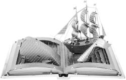 Metal Earth Model metalic de asamblat Metal Earth - Moby Dick Book Sculpture (MMS116)