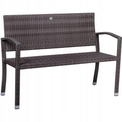 STILISTA Kerti polyrattan pad 122 x 52 cm szürke (50241)