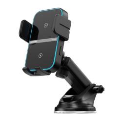 JOYROOM autós tartó (15W, tapadókorongos, műszerfalra, automata, wireless, 4.7-6.8" méret) FEKETE JR -ZS246 (JR -ZS246)