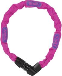 ABUS Tresor Neon 1385 láncos kerékpár lakat - pink