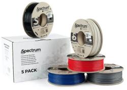 Spectrum Filament Spectrum ASA 275 5x250g, mix, Alb Polar, Negru Intens, Stea Argintie, Albastru Bleumarin, Roșu Sângeriu, REDUCERE