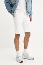 HUGO pantaloni scurti jeans barbati, culoarea alb, 50537717 PPYA-SJM0AW_00J (50537717)