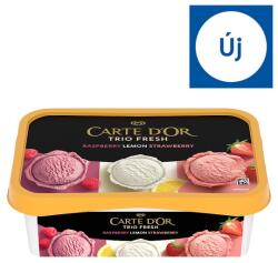 Carte d'Or Trio Fresh málnás jégkrém, citromos jégkrém és epres jégkrém 1000 ml