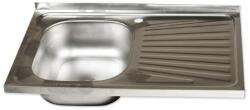 Zilan Chiuveta din Inox, Picurator Stanga, Dimensiune 50 x 80 cm, Zilan (ZLN-ZLN1862)
