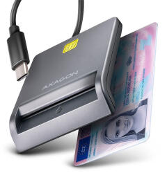 AXAGON CRE-SM3TC USB-C Smart card FlatReader okos kártyaolvasó (CRE-SM3TC) - haztartasibolt